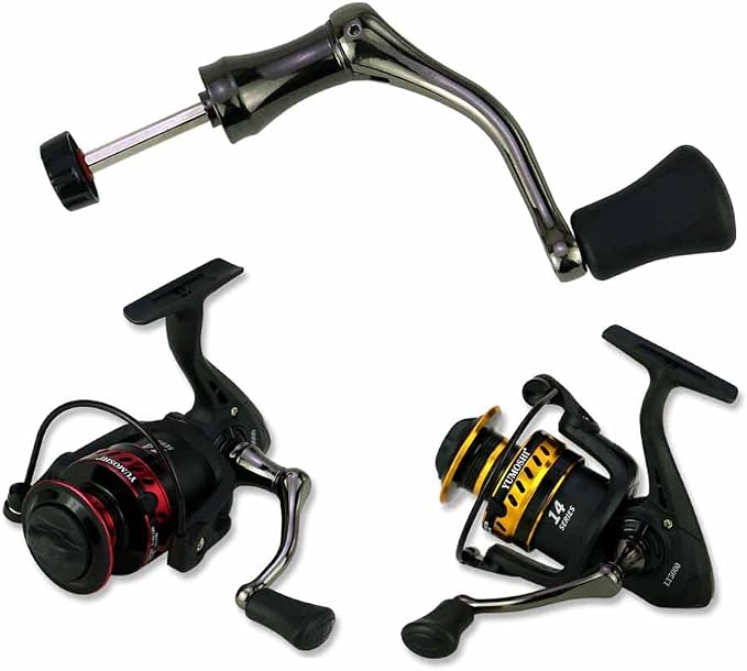 Rotate the Reel Handle；Fishing Reel knob Power Handle | Made of aluminum alloy, it is of good quality, sturdy and durable.