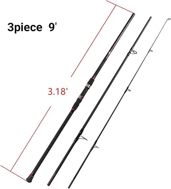 Fiblink Surf Spinning Fishing Rod 2-Piece/4-Piece Graphite Travel Fishing Rod