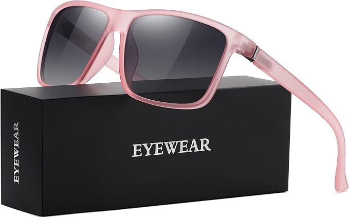 Sunglasses Men Polarized Sunglasses for Mens and Womens,Black Retro Sun Glasses Driving Fishing UV Protection