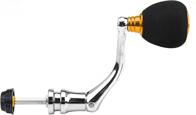 Tbest Fishing Spinning Reel Handle Metal Rocker Arm Reel Replacement Power Handle Grip