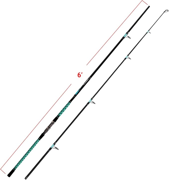 Fiblink Surf Fishing Rod Portable Travel Surf Spinning Rod 2 Piece/3 Piece/4 Piece Carbon Fiber Saltwater Fishing Rod 9'/10'/12'/13'/15'