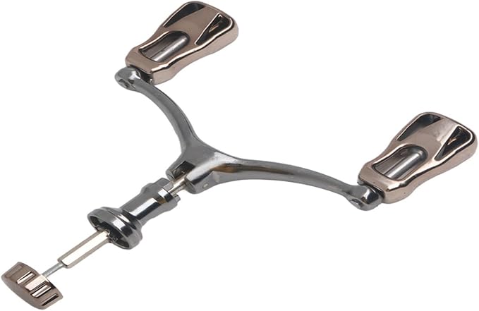 Foldable Fishing Reel Double Crank Handle CNC Metal Rocker Arm For 1000-5000 Series Reels Lightweight(Sliver)