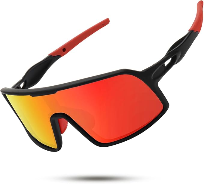 SEKKAF Polarized Sports Sunglasses for Men and Women Cycling Glasses UV Protection Goggles for Mountain Bike Running Fishing