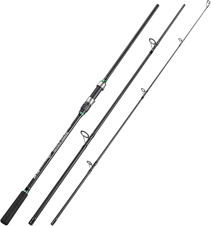Sougayilang Surf Fishing Rod IM8 Carbon 3 Piece Travel Spinning Rod (9'/10'/11'/12')
