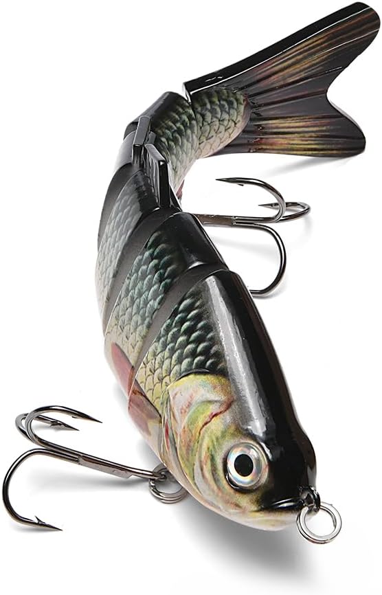 Large Multi Jointed Fishing Lures Bait,Big Giant Fishing Bass Lures,Crankbaits Swimbaits with Treble Hook