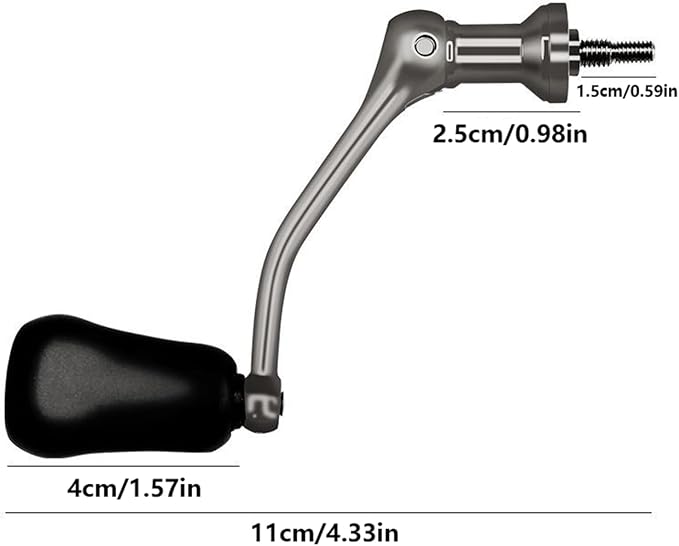 Fishing Reel Handle Grip Double/Single Rockers Arm Screw-in Handle Grips Fishing Rod Power Handle for Baitcasting Reel