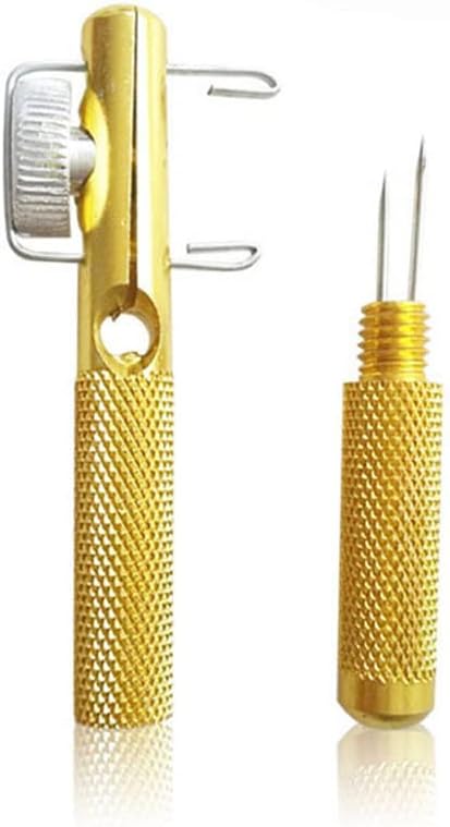 lasenersm 2 Pieces Fishing Line Knot Tying Tool Fishing Line Knotter Fishing Hook Knot Tying Tool Metal Fishing Line Hook Tie Device Fishing Hook Knot Tying Tool Fishing Knot Tying Tool, Golden