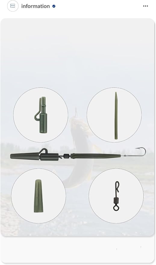 80-Piece 2Colors Carp Fishing Tackle Kit - Anti-Tangle Sleeves Quick-Change Rolling Swivel Connectors Safety Lead Clips Tail Rubber Protective Sleeves Outdoor Wild Fishing Accessories