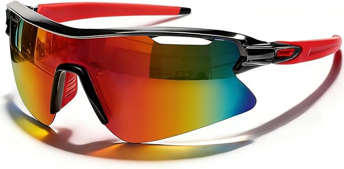 SEKKAF Polarized Sports Sunglasses for Men Women and Youth, UV400 Protection Ideal for Cycling Baseball Fishing Golf Running