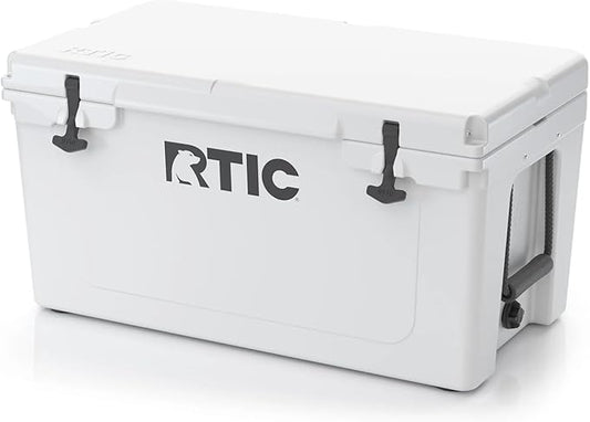 RTIC 65 QT Ultra-Tough Cooler Hard Insulated Portable Ice Chest Box for Beach, Drink, Beverage, Camping, Picnic, Fishing, Boat, Barbecue