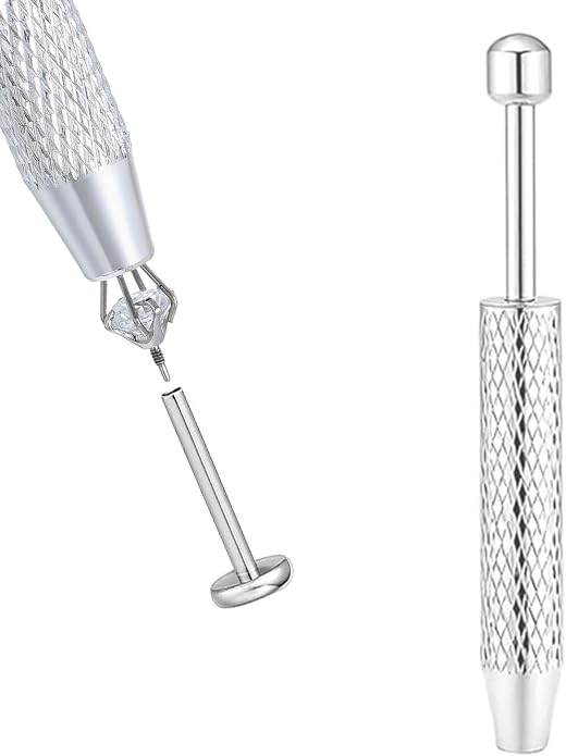 Uni-J Piercing Taper Ball Grabber Tool for Changing Jewelry - 14G 16G 18G 20G Threadless/Internal thread/External Thread Stretching Kit for Ear/Nose/Navel/Nipple/Lip/Eyebrow/Tongue