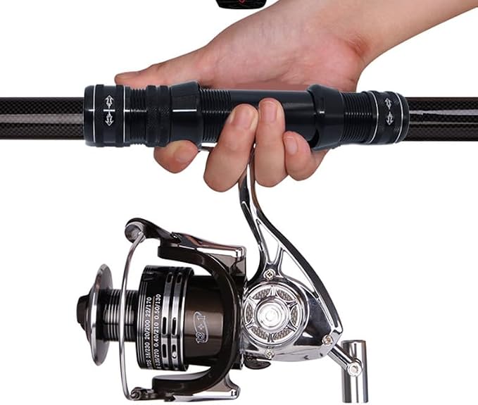 Aluminum Self-Locking Fishing Reel Seat Universal Adapter for Rod Building & Repair Fits 12-26mm Spinning, Casting & Fly Fishing Rods Multiple Colors