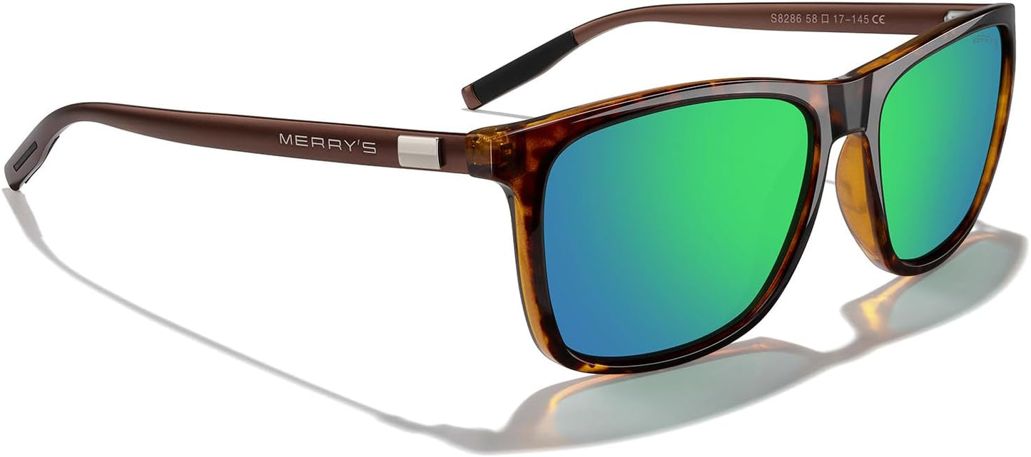 MERRY'S Unisex Polarized Aluminum Sunglasses Vintage Sun Glasses For Men/Women S8286