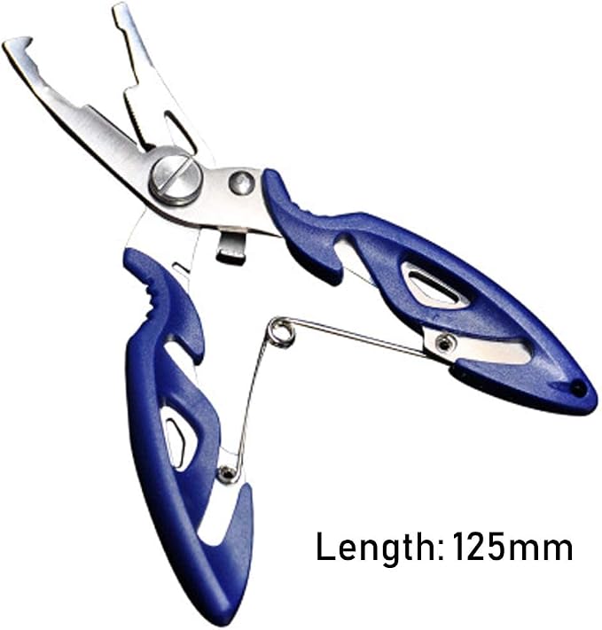 GREATFISHING 200PCS High Strength Heavy Stainless Steel Split Ring Lure Connector Swivels Snap with Fishing Pliers 30lb to 120lb Test