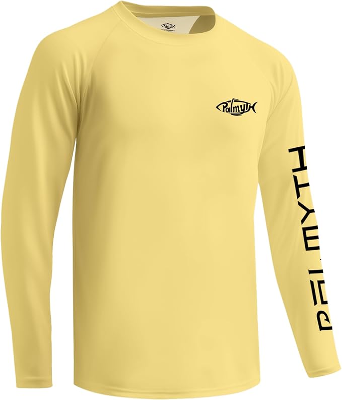 Palmyth Fishing Shirts for Men Long Sleeve UPF 50+ T Shirt Sun Protection Tee