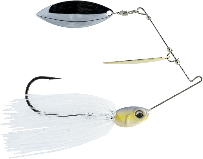 6th Sense – Divine Spinnerbait – Bass Fishing – Stainless Steel Spring Wire – Screw Lock Keeper – Hand-Tied Skirt
