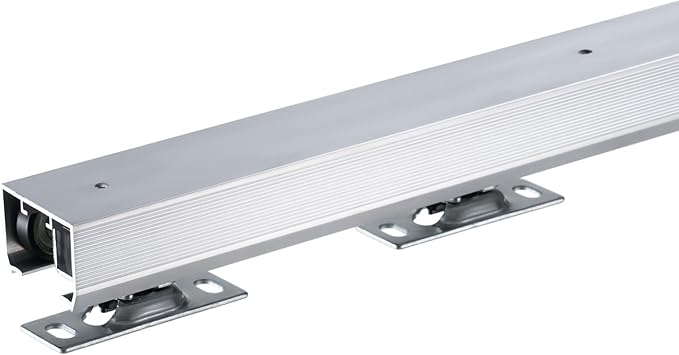 VEVOR Sliding Pocket Door Hardware Track Kit, 5.73ft Heavy Duty Pocket Door Hardware Kit, Commercial Grade Pocket Door Hardware and Track Set for 24"-36" Wide Single Door, Smoothly and Easy to Install