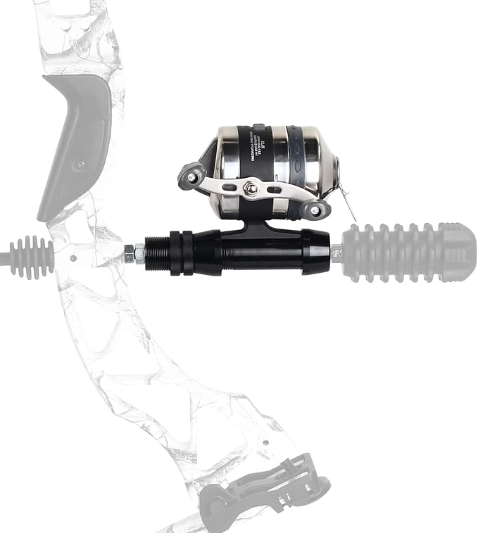 Bowfishing Reel with Fishing Reel Seat Left and Right Reversible Handle,for Compound Bow and Recurve Bow