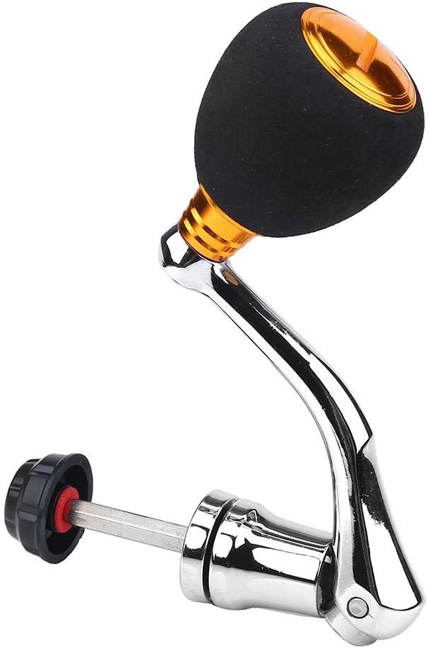 Keenso Spinning Handle Nonslip 2 Reel Replacement Handle Metal Fishing Reel Replacement Parts