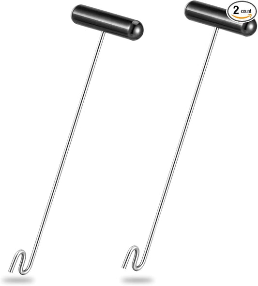 Sotiff 2 Pcs 12 in Stainless Steel Fish Hook Remover Tools Summer Fishing Hook Quick Removal Device Saltwater Dehooker Aluminum and Fish Dehooker for Fisherman