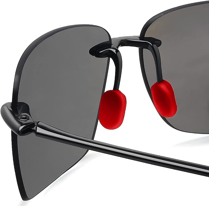 JULI Sports Sunglasses for Men Women Tr90 Rimless Frame for Running Fishing Golf Surf Driving MJ8009
