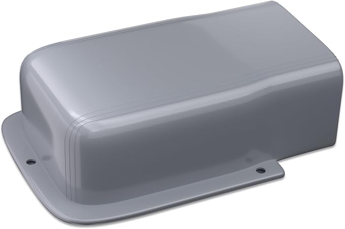 4" Entry Wall Cover Line Cover Set Parts PVC Accessory for Decorative for Ductless Mini Split, Central AC and Heat Pumps, Grey