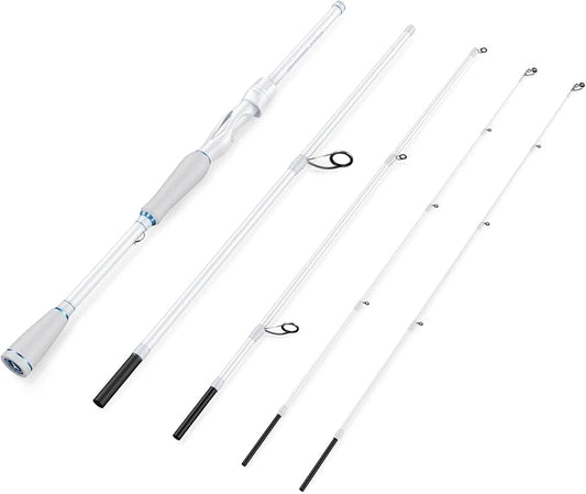 KastKing Centron Lite Travel Fishing Rods, Portable 4/5 Piece Spinning & Casting Rods, Extra Twin-Tip, IM6 Graphite Blanks, Stainless Steel Guides W/Ceramic Rings, Split or Full Rear EVA Handle