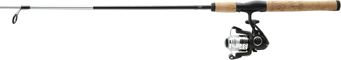 Shakespeare Cirrus 6'6" Spinning Fishing Rod and Reel Combo, 2-Piece Graphite Rod Blank, Size 30 Spinning Reel, Pre-Spooled with Monofilament Fishing Line