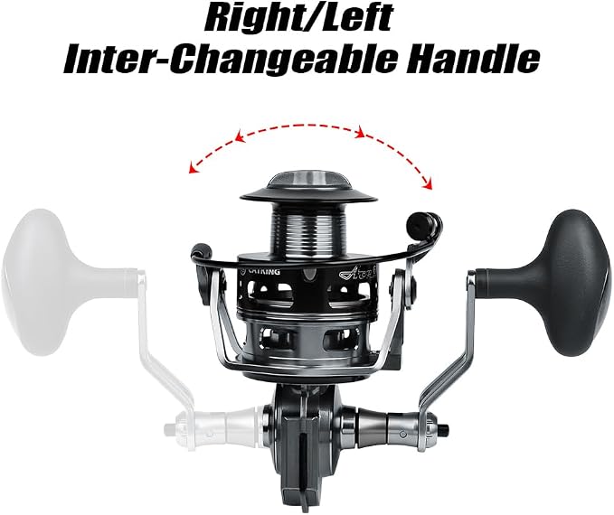 Fishing Reels Spinning Reel - Full Metal Fishing Reel Aluminum Spool Ocean Big Game Carp Saltwater Fishing Spinning Reels