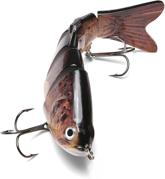Large Multi Jointed Fishing Lures Bait,Big Giant Fishing Bass Lures,Crankbaits Swimbaits with Treble Hook
