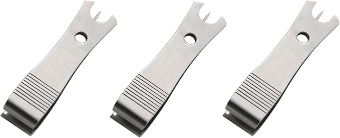 3 Pcs Fishing Line Cutter Nipper Set with Hook Eye Cleaner, Stainless Steel Fly Fishing Line Clippers, Multi-Purpose Cutting Tool for Braid/Mono, Sharp Cutting Nipper Accessories