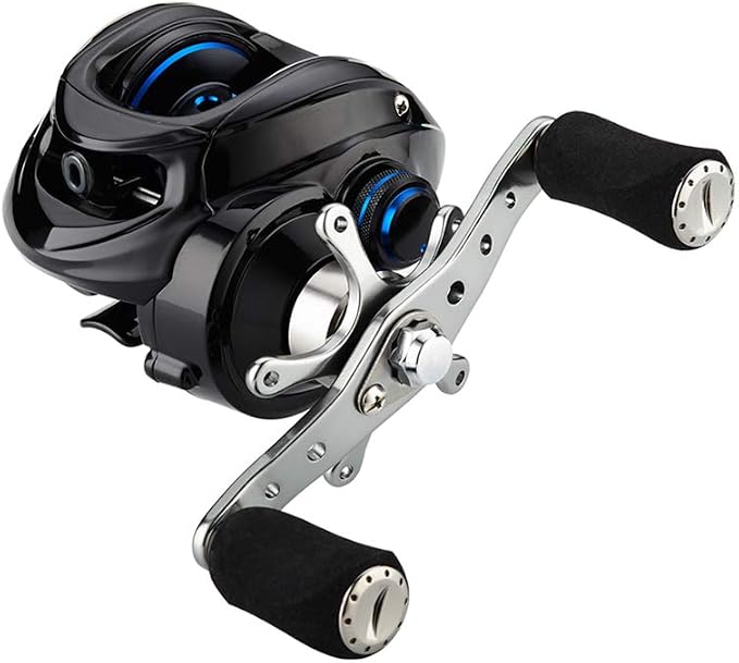 Fishdrops Baitcaster Reel Ultra-Light Baitcasting Fishing Reel, 7.0:1 Gear Ratio, 12.12LB Drag Magnetic Brake, Smooth 11+1BB, Freshwater & Saltwater and Affordable Low Profile Bait Caster Reel