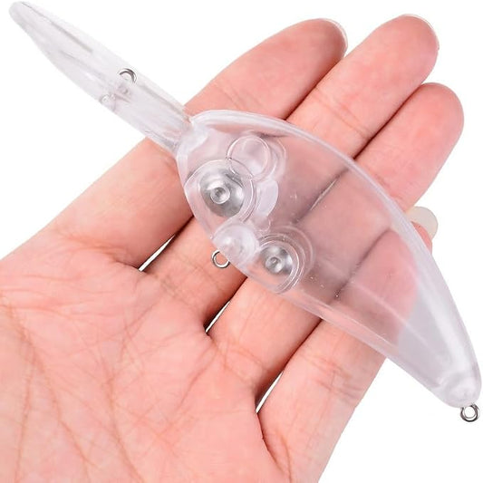5pcs (4.9 in 0.85oz) Minnow Lure Blanks - Large Lip Deep Diving Crankbait Bodies, Unpainted Baits for Saltwater Fishing, Ideal for Lure Making Angler Gift