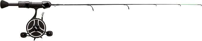13 Fishing - The Snitch Pro/Freefall Ghost - Inline Ice Fishing Combos - Flex-Core Quick Action Tip