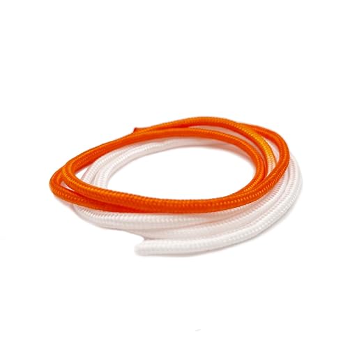 Knot Tying Practice Rope-Two-Color Half Dyed Cord，Simple and Visually Clear Tool for Learning Knot Tying (Ø4mm，Pack of 3)