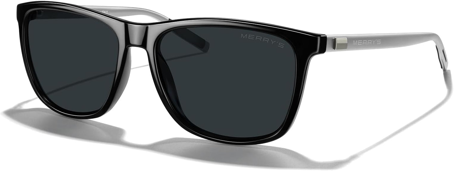 MERRY'S Unisex Polarized Aluminum Sunglasses Vintage Sun Glasses For Men/Women S8286