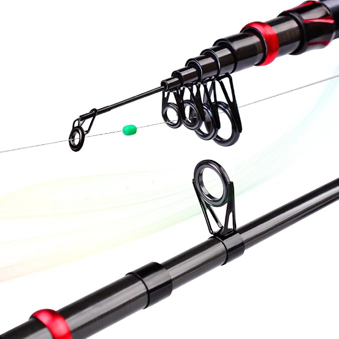 Fishing Rod and Reel Combo, 6.9ft Carbon Fiber Telescopic Fishing Pole with Spinning/Baitcasting Reel Combos, Sea Saltwater Freshwater Ice Bass Fishing Tackle Set Fishing Rods Kit