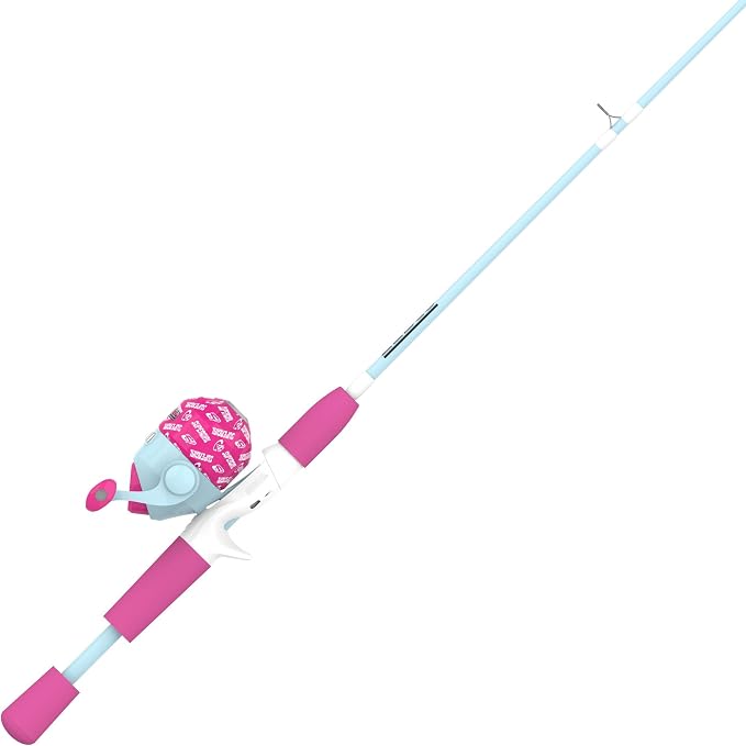 Zebco Youth Kids Spincast Reel & Fishing Rod Combo, 5-Foot, 2-Piece Rod