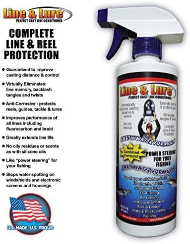 KVD Line and Lure Conditioner | Fishing Line Conditioner Spray for Your Freshwater or Saltwater Fishing Reel, Rod and Tackle Kit | Works on Braid, Monofilament and Fluorocarbon Fishing Line