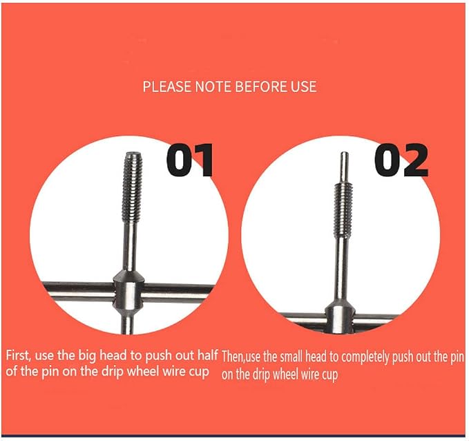 1Pcs Spool Bearing Pin Remover Aluminum Alloy Fishing Reel Bearing Removal Tool Portable Fishing Spool Pin Remover Essential Fisherman's Gear