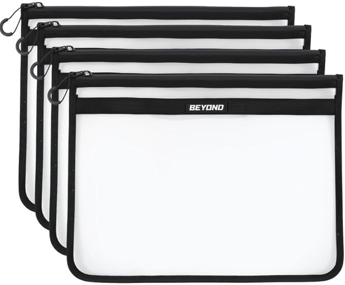 Beyond Fishing DryVault Tackle Storage Bag – Soft Plastic Bait Storage, Fishing Tackle See Through Bait Bag, Water-Resistant, Durable & Transparent Soft Bait Organizer for Easy Gear Access