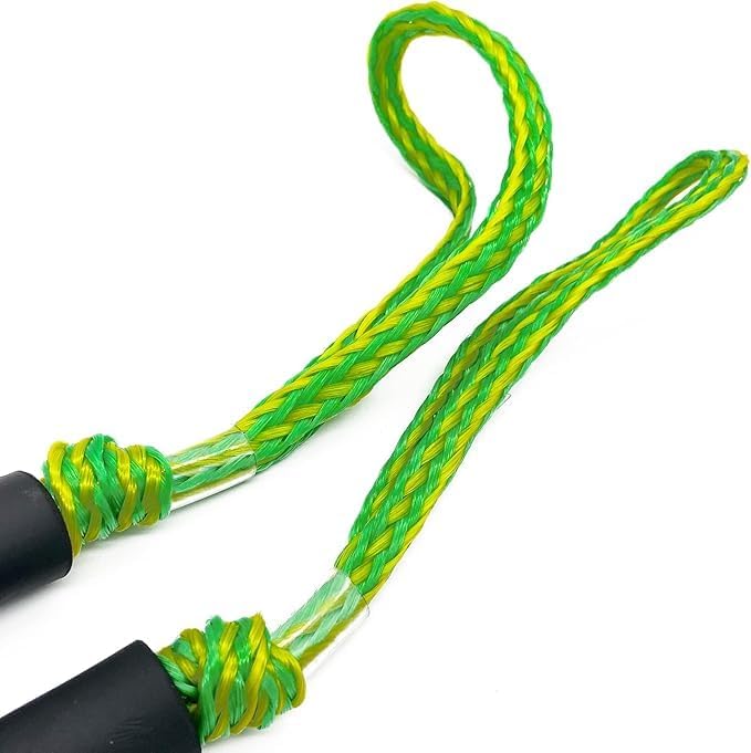 Bungee Dock Lines - Boat Accessories - 4 Feet Shock Cords Docking Rope Mooring Rope for PWC,Jet ski,Pontoon,Kayak,Canoe,Power Boat,Watercraft (Green and Yellow)