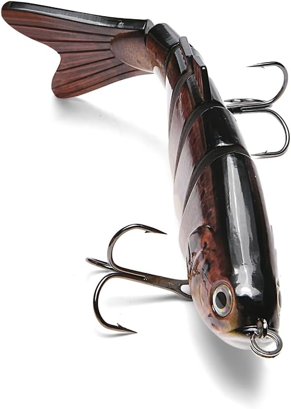 Large Multi Jointed Fishing Lures Bait,Big Giant Fishing Bass Lures,Crankbaits Swimbaits with Treble Hook