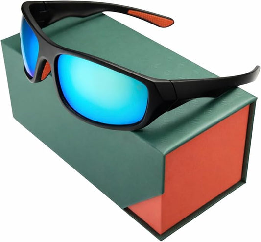 STONE Floating Polarized Fishing Sunglasses for Men and Women Lightweight UV400 sport for Driving Cycling Running