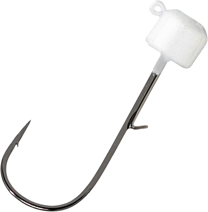 Reaction Tackle Tungsten Mushroom Head Jig Heads, Ned Rig Shroom Jigs for Finesse Bass Fishing, Stand Up Bait with Weedless and EWG Hook Options (5-Pack)