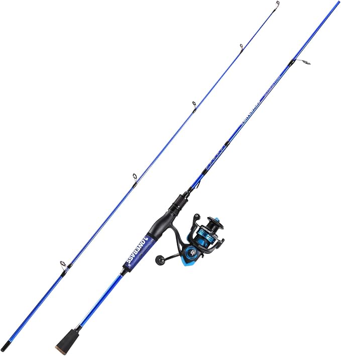 One Bass Fishing Rod and Reel Combo, IM7 Graphite 2 Pc Blank Baitcasting Combo, Spinning Rod with SuperPolymer Handle