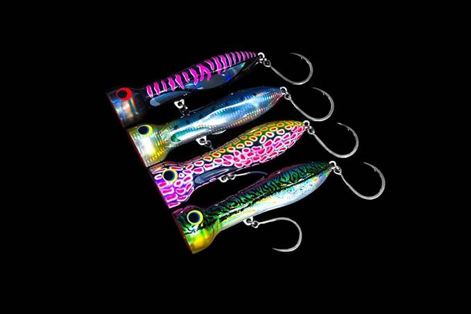 Nomad Design Chug Norris Topwater Popper Lure Collection – Floating Offshore Saltwater Surface Fishing Plug - Durable HD Body for Big Game - Realistic Splash & Erratic Action