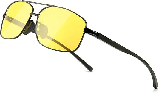 SUNGAIT Ultra Lightweight Rectangular Polarized Sunglasses Men UV400 Protection