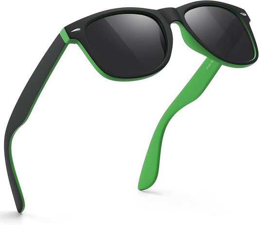 FEIDUSUN Sunglasses Men Polarized Sunglasses for Mens and Womens,Black Retro Sun Glasses Driving Fishing UV Protection
