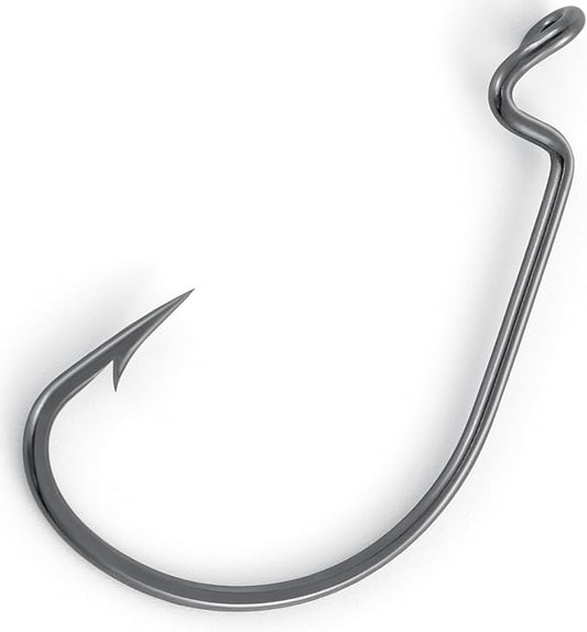 Dr.Fish EWG Hooks Bass Fishing Worm Hooks Extra Wide Gap Freshwater Fishing Carolina/Texas Rig